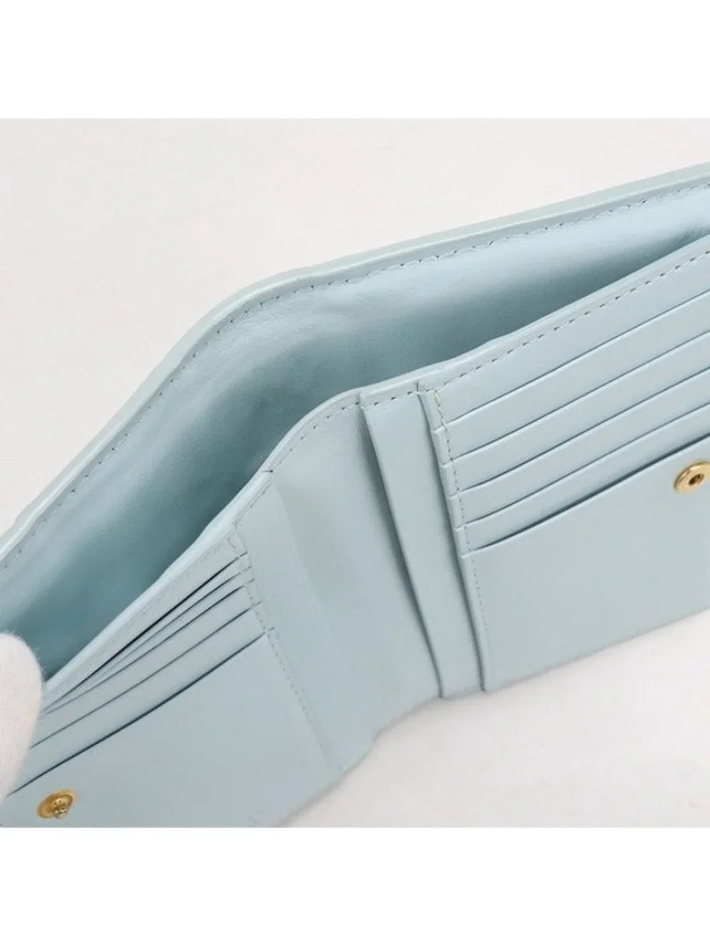 Bottega Veneta Midi Amdiam Maxi Intrecciato Bifold Wallet Lambskin